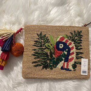 *NWT* Tory Burch Toucan Raffia Pouch